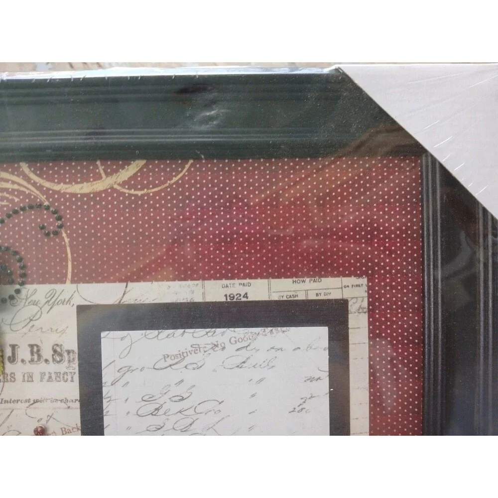 3D Butterflies & Flowers Just Add Photo Recollections-Framed Scrapbook Page-New